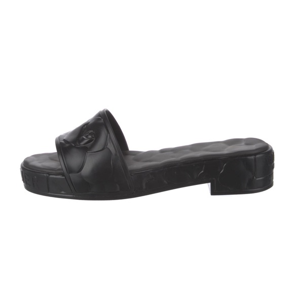 VALENTINO GARAVANI Platform Sculpted Mules Black Sandal Eur 41 - Picture 4 of 5